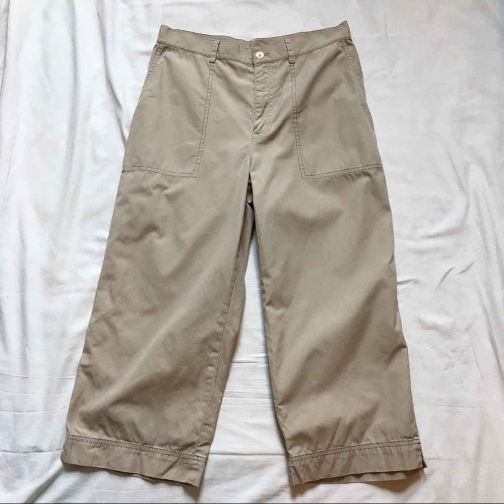 Y2K Lauren Ralph Lauren High Waisted Khaki Capris, 6